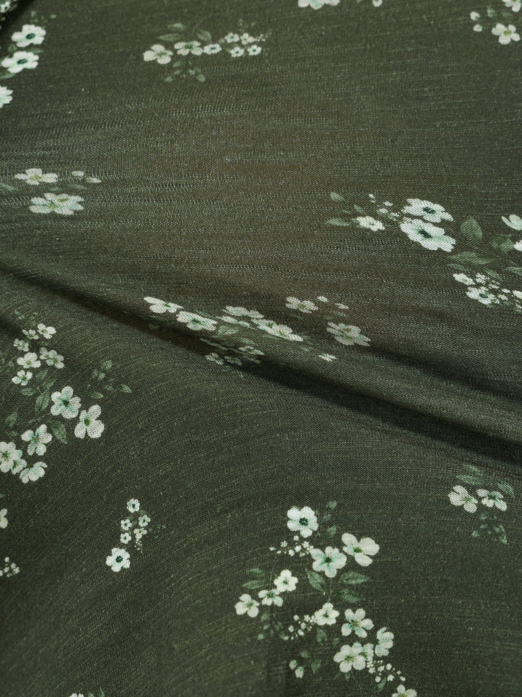Cotton Stretch Floral Print T-Shirt