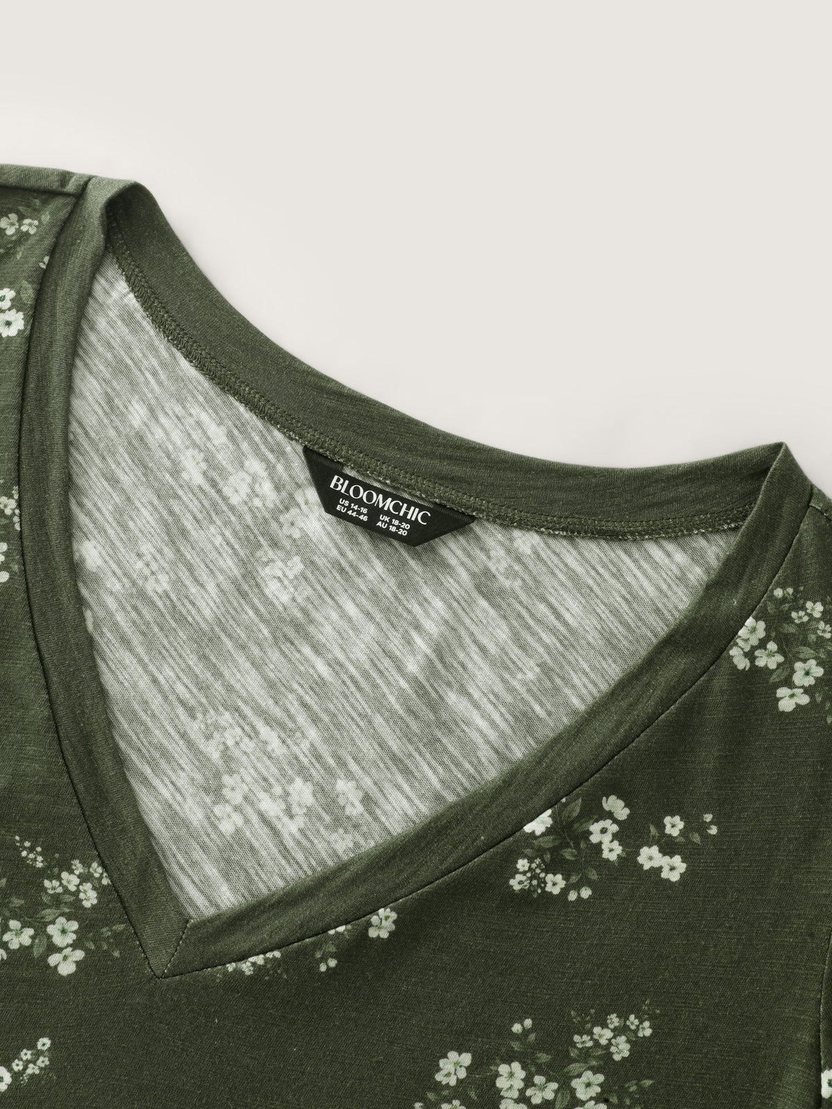 Cotton Stretch Floral Print T-Shirt