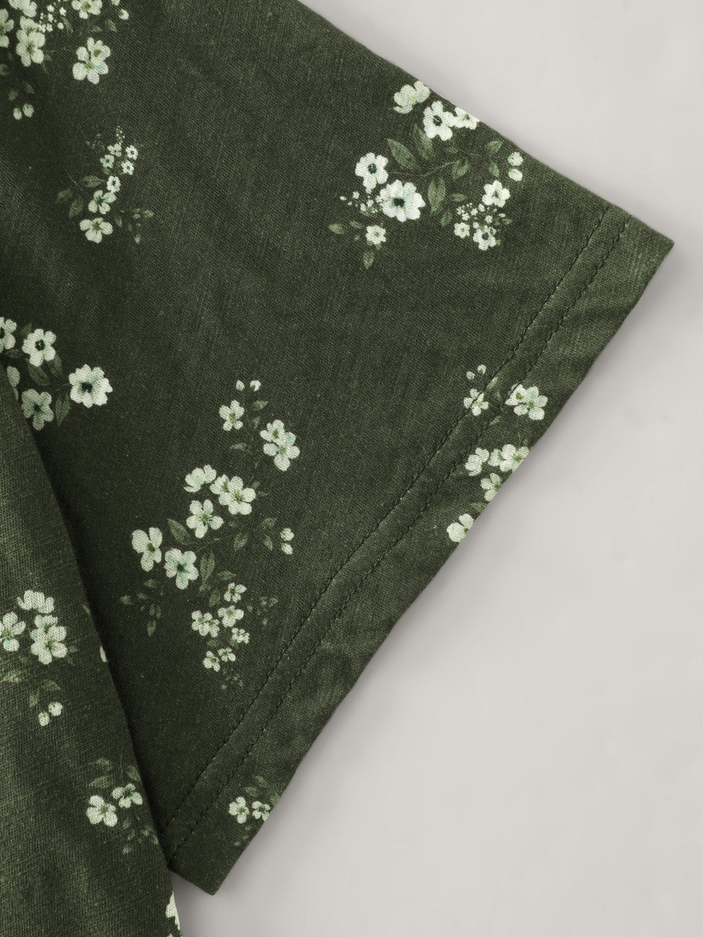 Cotton Stretch Floral Print T-Shirt