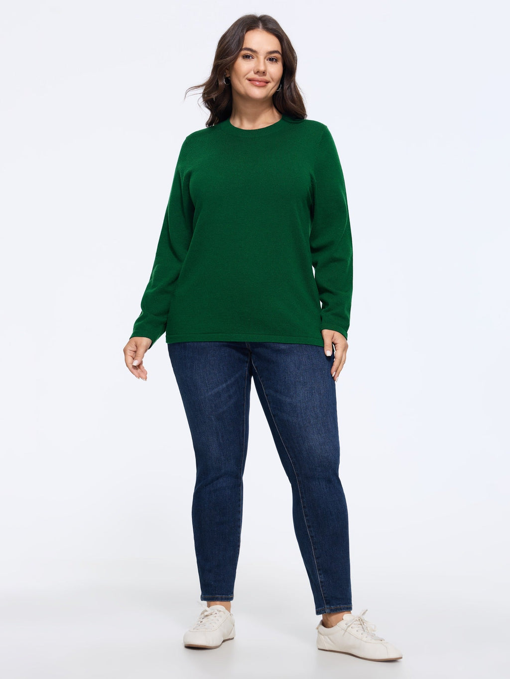 Supersoft Solid Crew Neck Basic Pullover