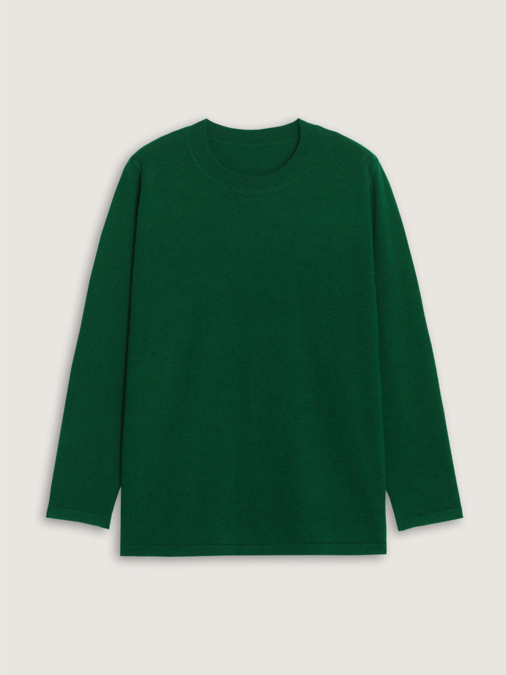 Supersoft Solid Crew Neck Basic Pullover