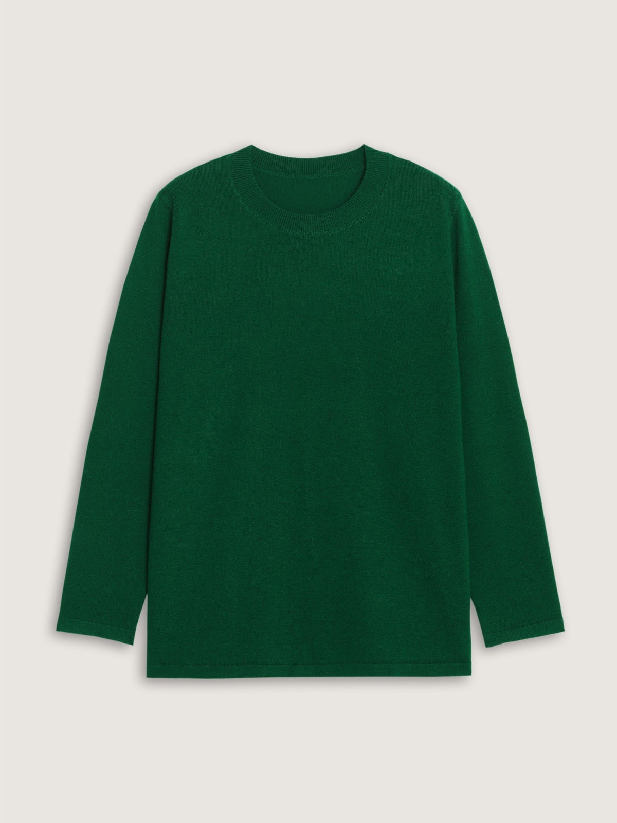 Supersoft Solid Crew Neck Basic Pullover