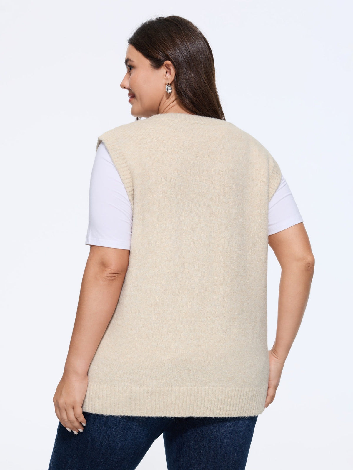 Lemon Jacquard Crew Neck Sweater Vest