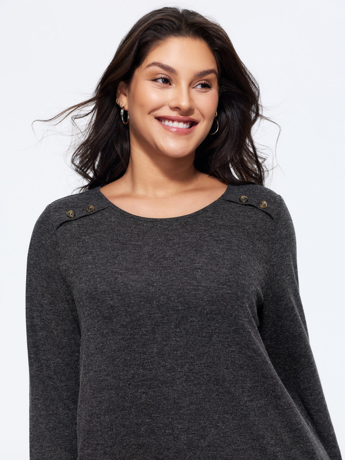 Supersoft Stretch Heather Crew Neck T-Shirt