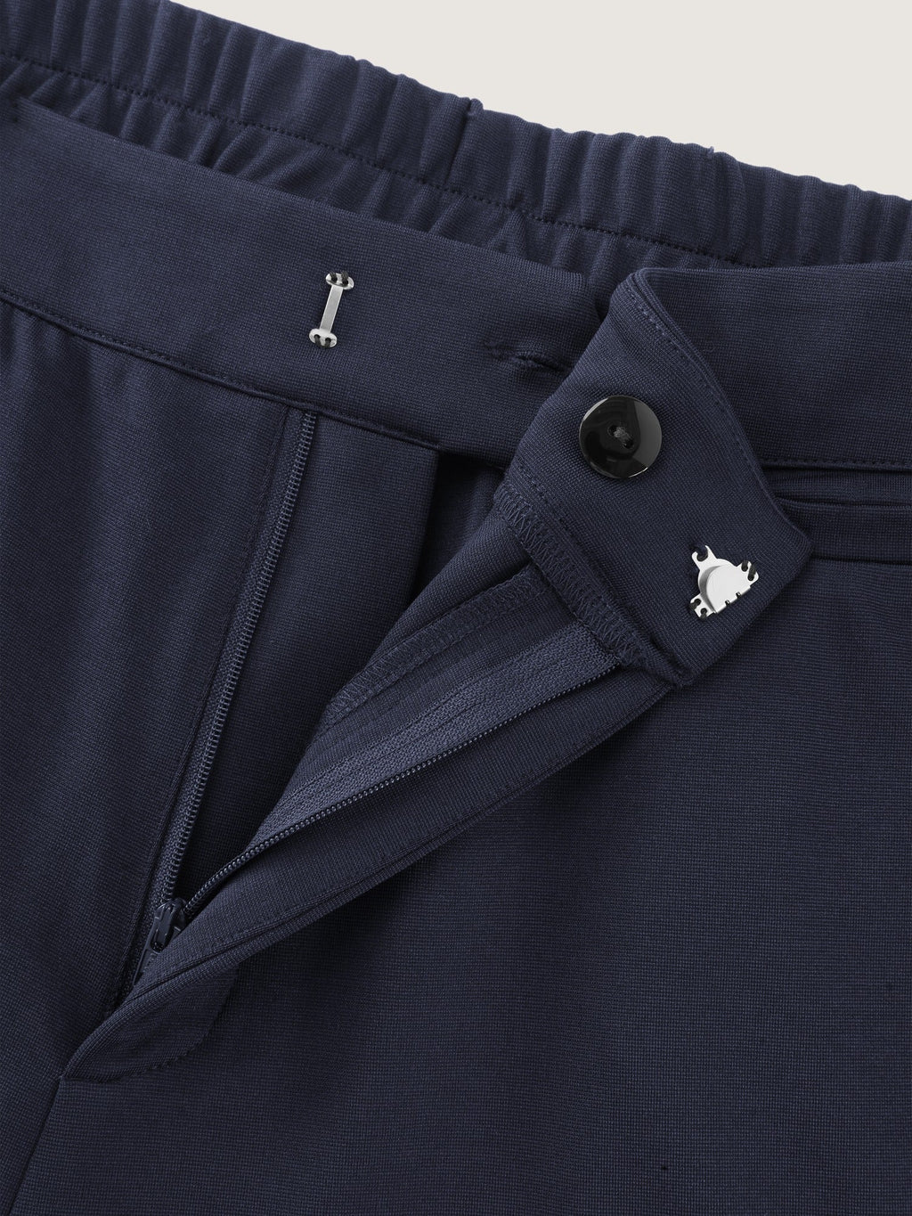 Stretch Solid Pockets Straight Leg Pants