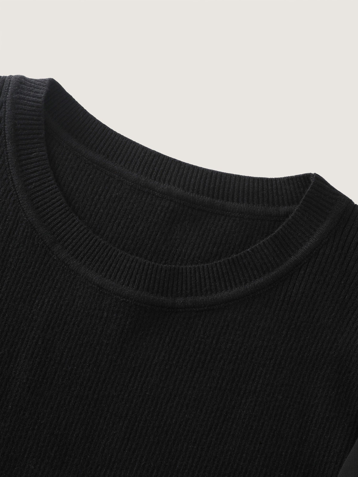 Supersoft Crew Neck Sheer Lantern Sleeve Pullover