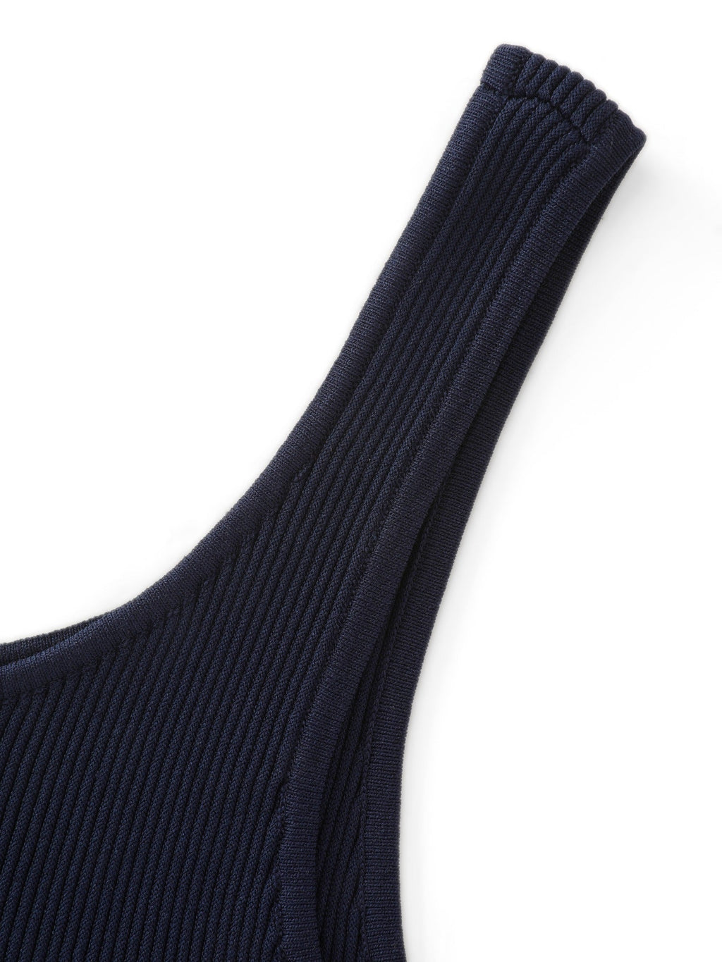 Gradient Pleated Asymmetrical Ruffle Hem Sweater Vest