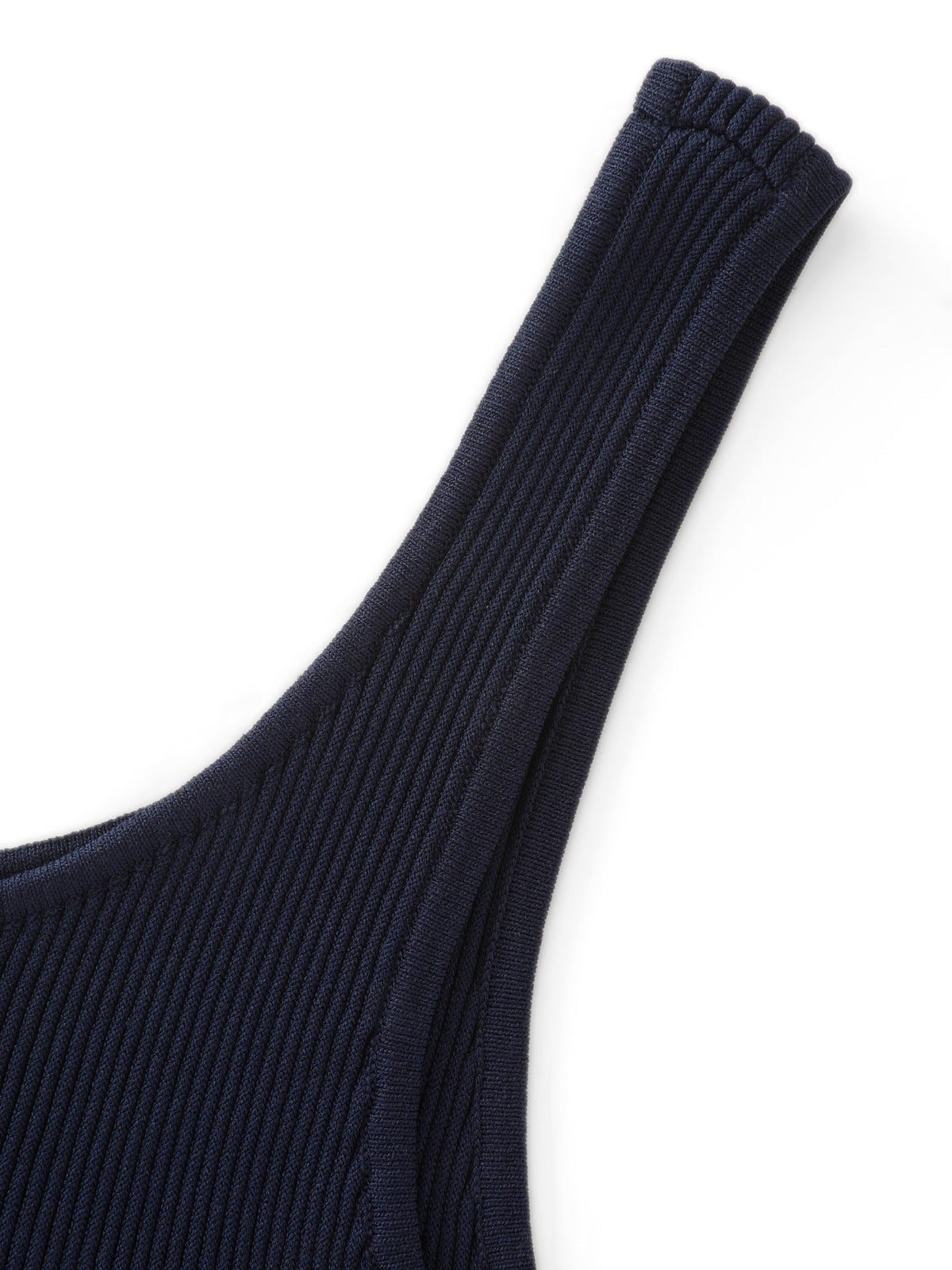 Gradient Pleated Asymmetrical Ruffle Hem Sweater Vest