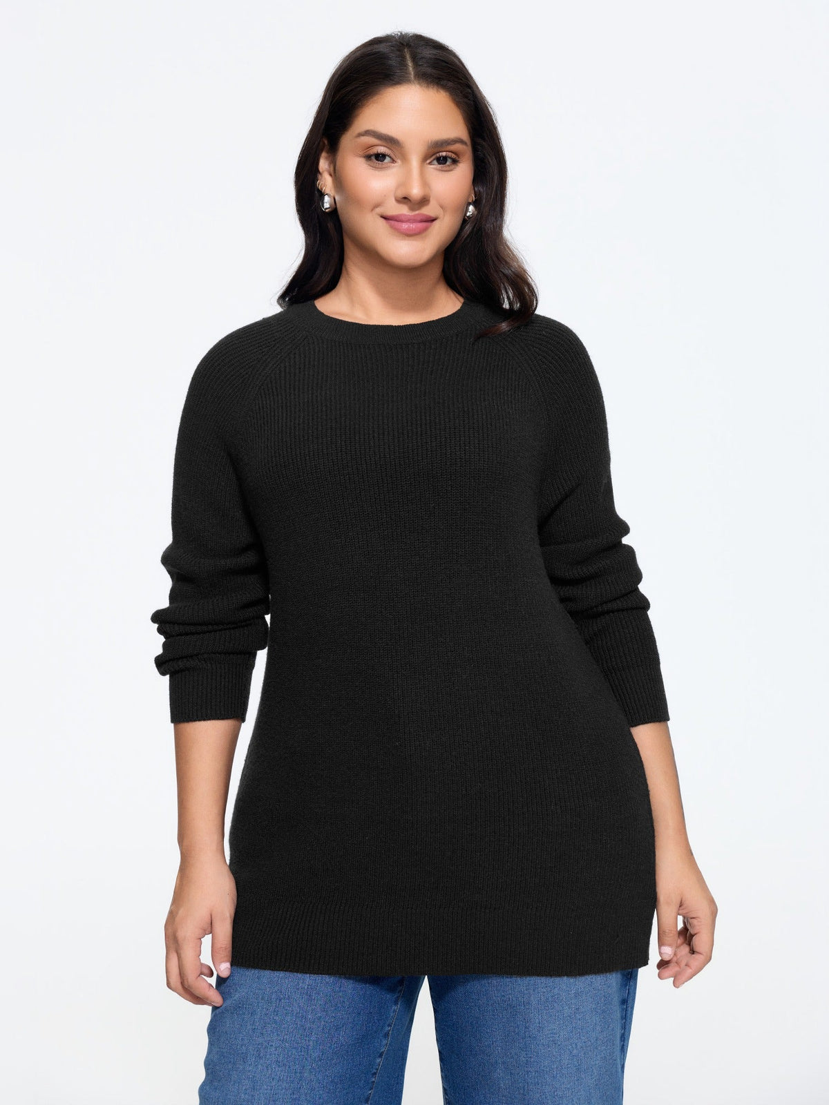 Lace Cut‑Out Open Back Pullover