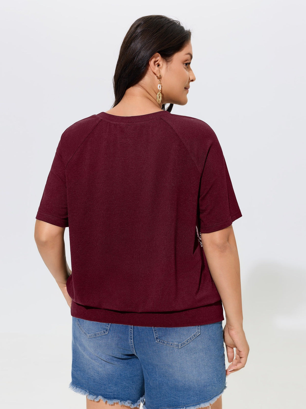 Supersoft Boho Print Raglan Sleeve T-Shirt