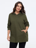 Cotton Kangaroo Pocket Loose Fit Hoodie Sweatshirt