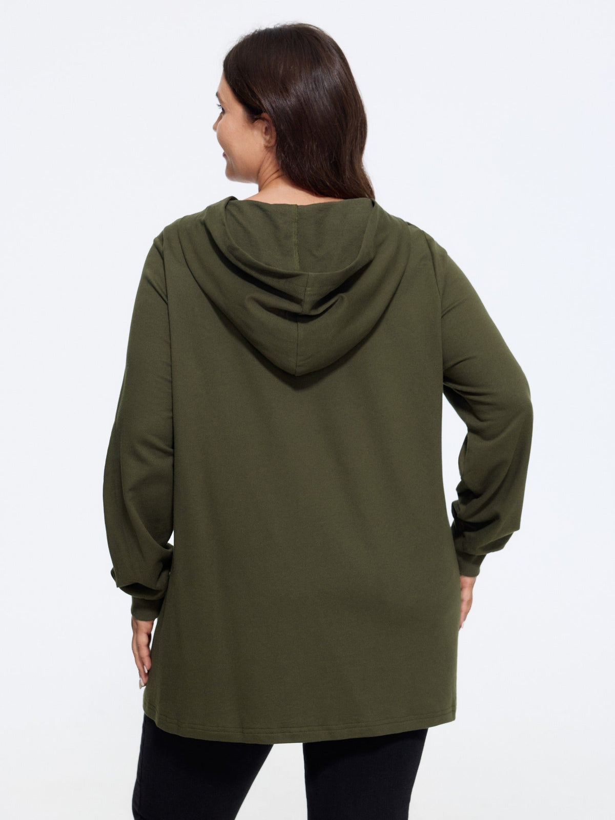 Cotton Kangaroo Pocket Loose Fit Hoodie Sweatshirt