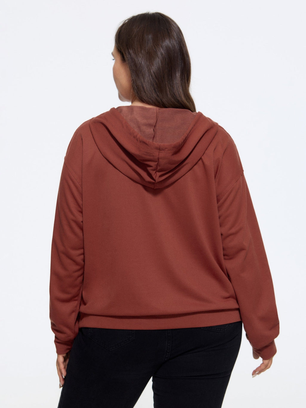 Supersoft Lace Shoulder Splice Pocket Sweatshirt