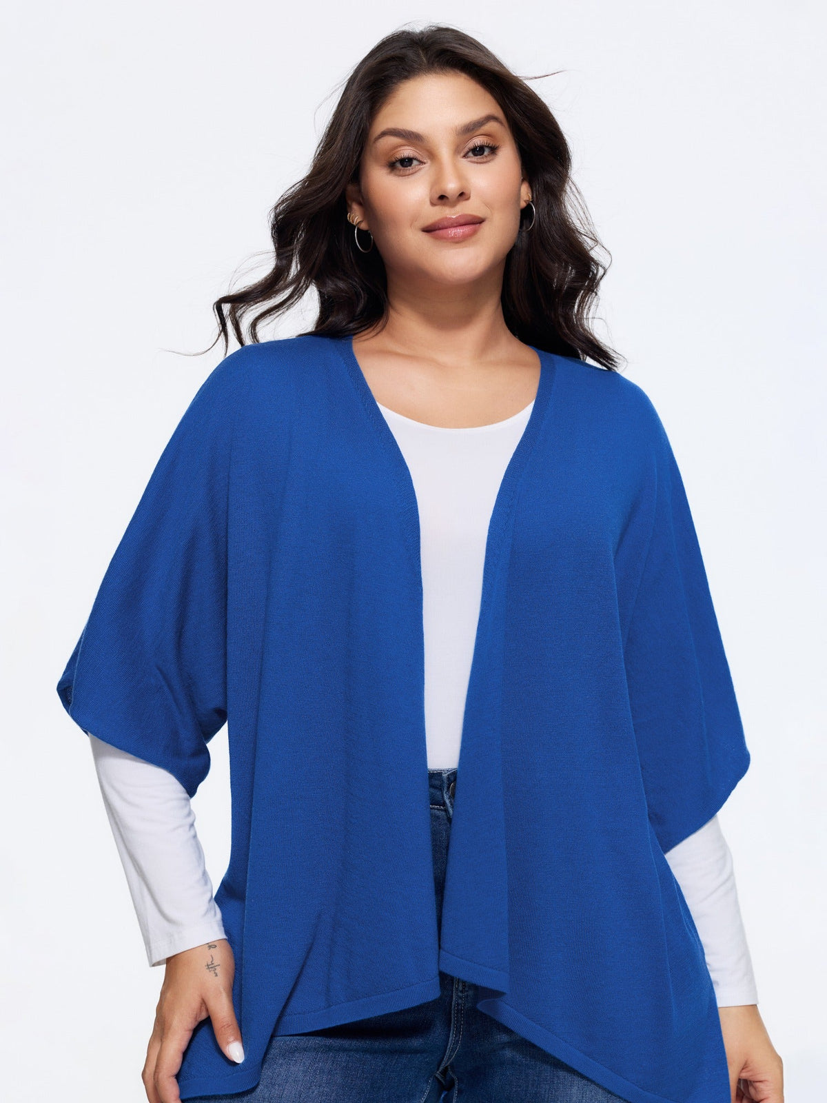 Supersoft Batwing Sleeve Open Front Cardigan