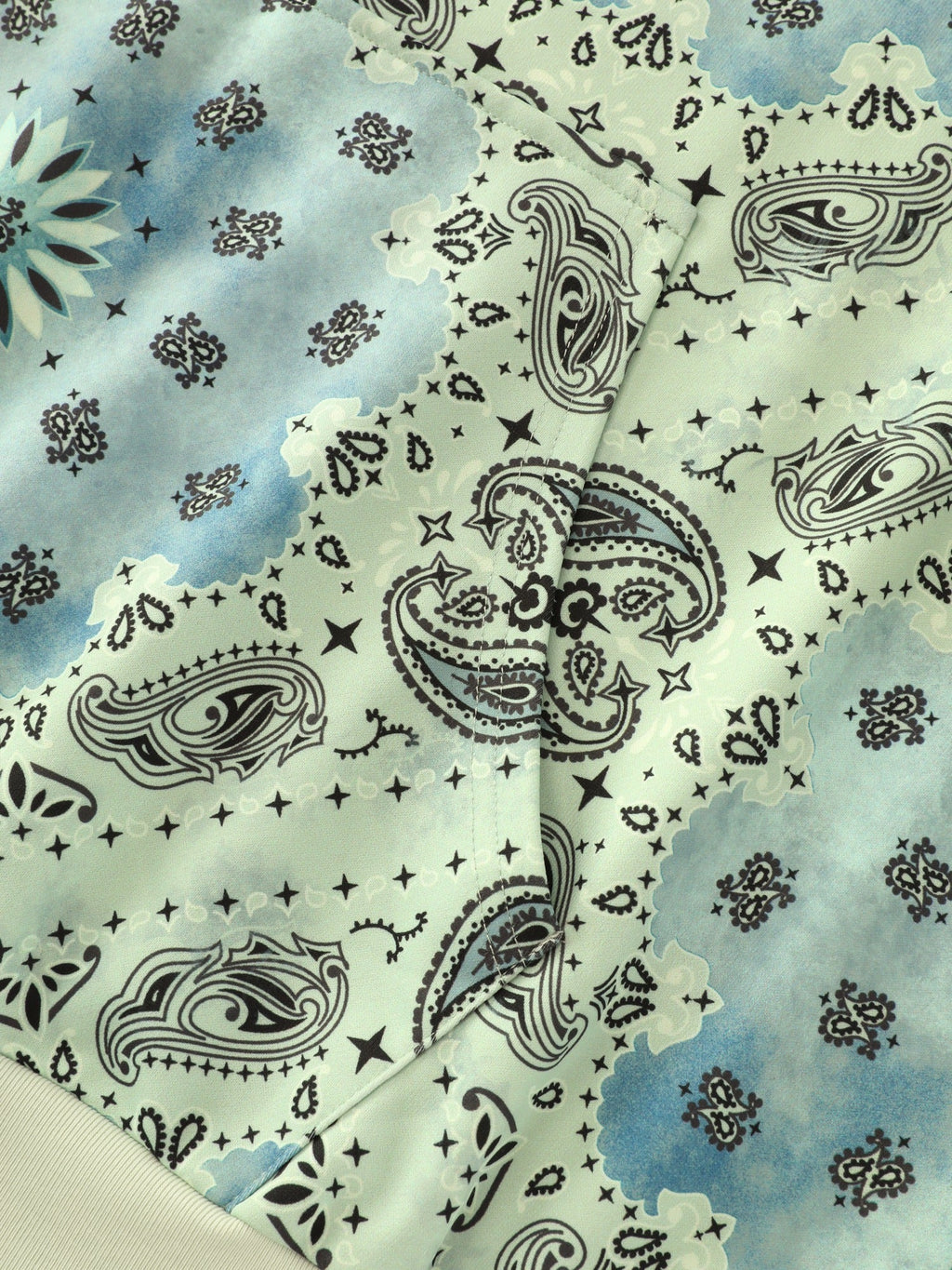 Supersoft Paisley Print Pocket Hoodie Sweatshirt