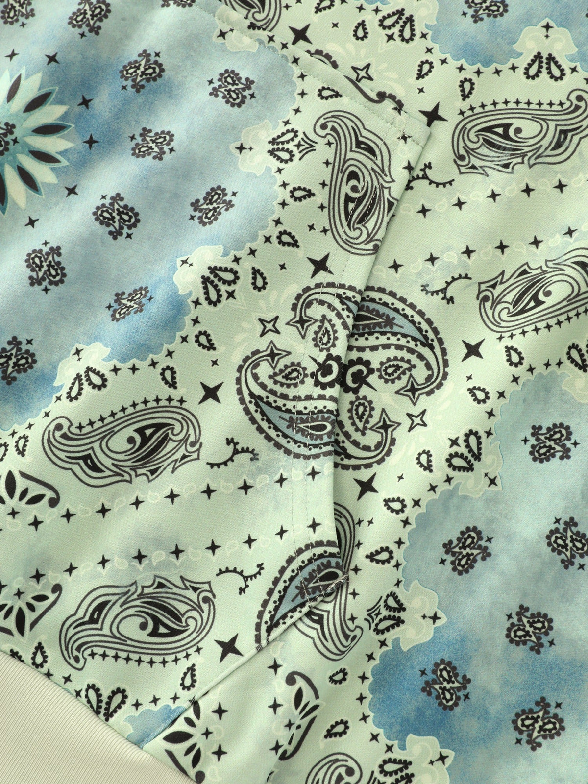 Supersoft Paisley Print Pocket Hoodie Sweatshirt
