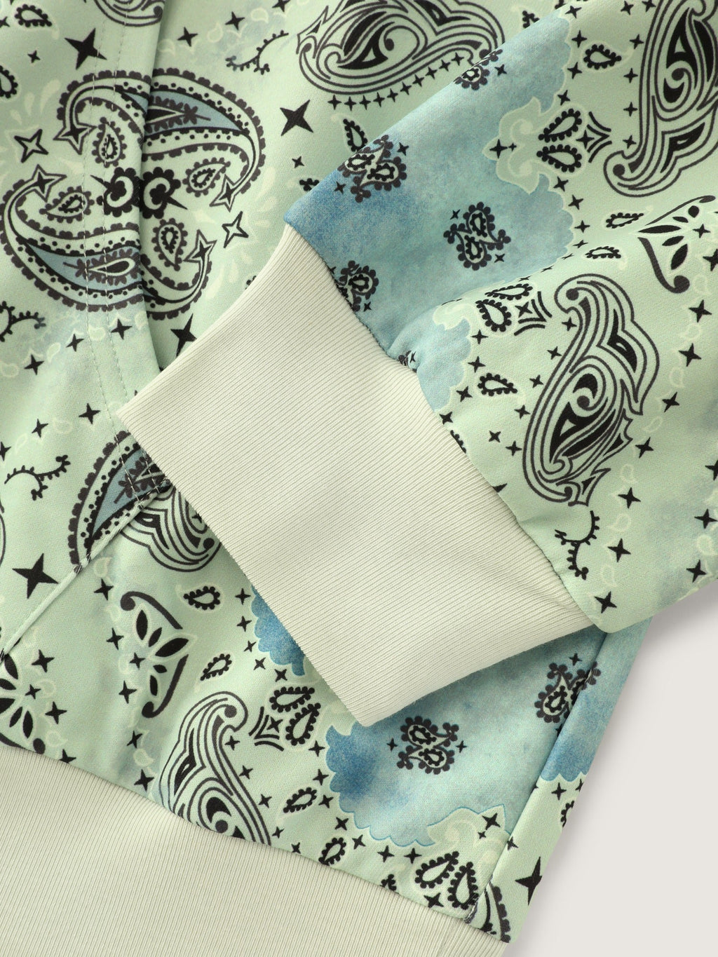Supersoft Paisley Print Pocket Hoodie Sweatshirt