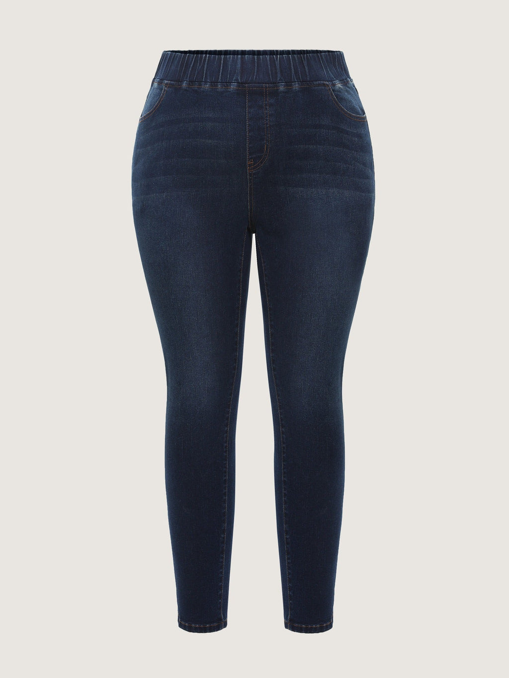 Stretch Pull‑On Pockets Jeans