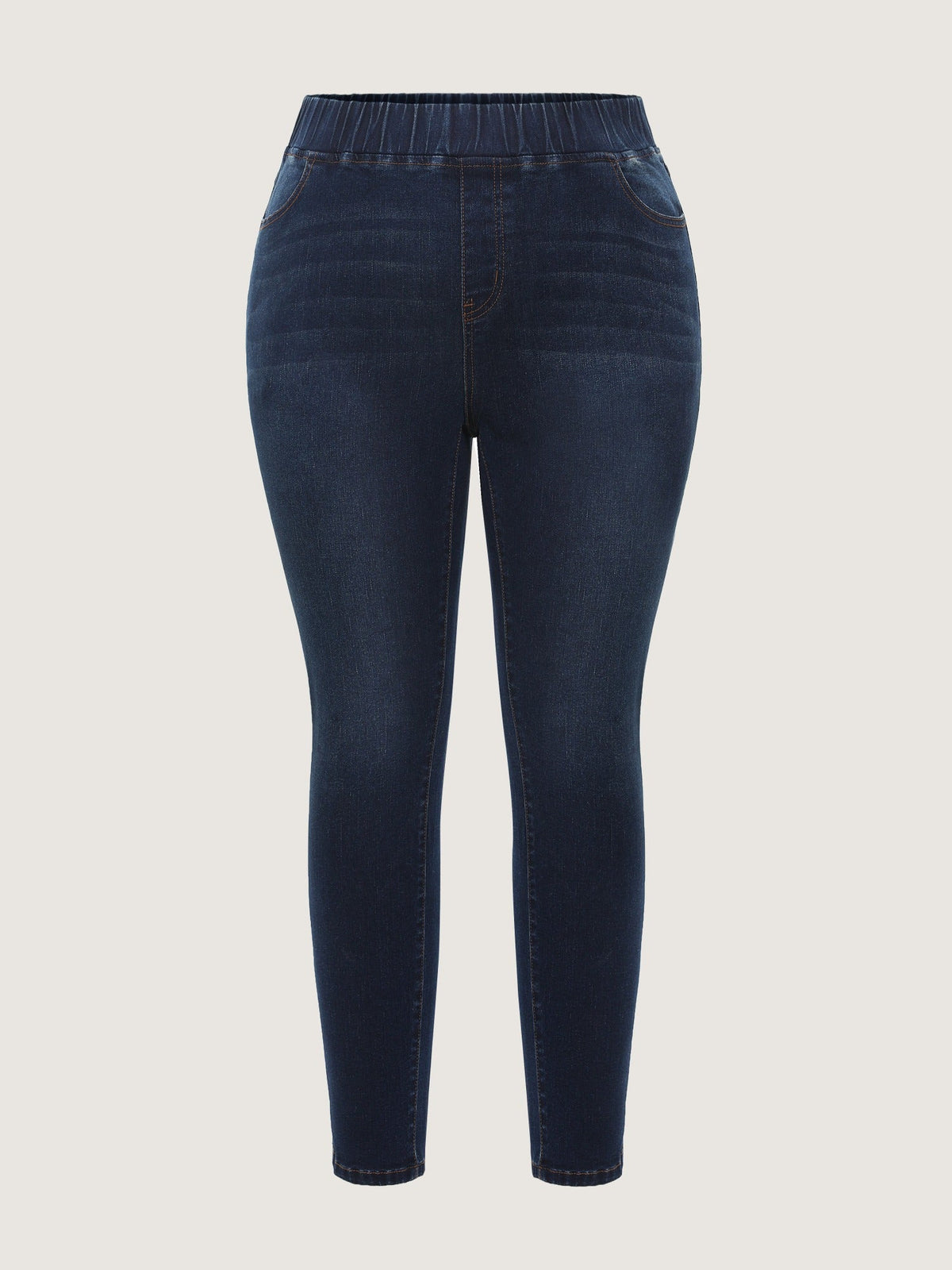 Stretch Pull‑On Pockets Jeans