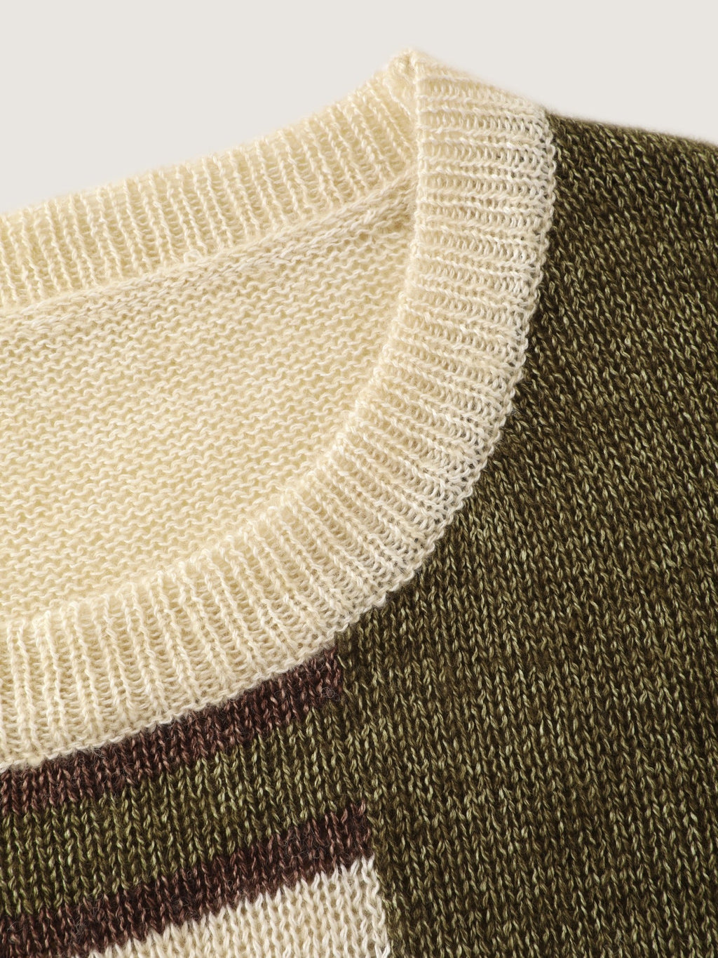 Crew Neck Colorblock Drop Shoulder Pullover
