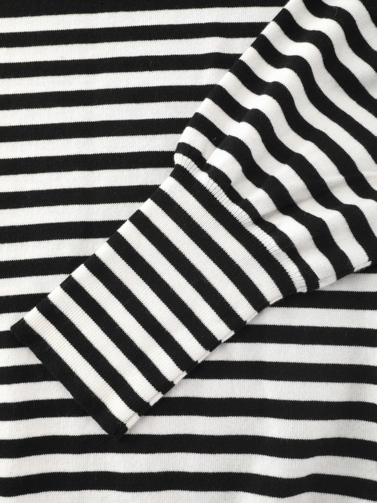 Color Block Stripe Balloon Sleeve Casual Pullover