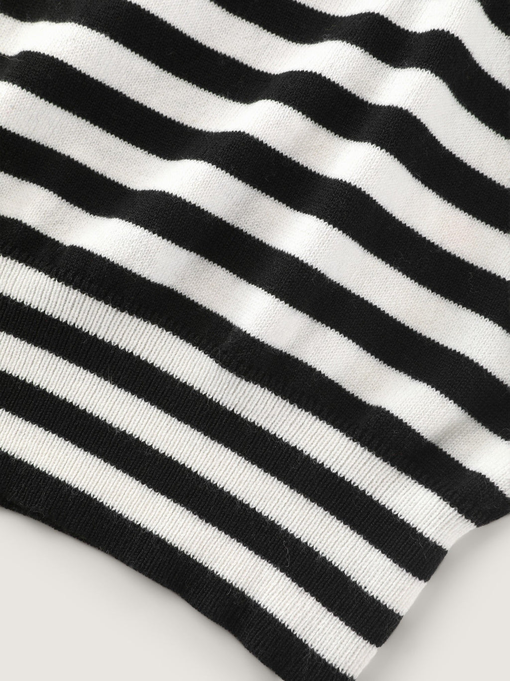 Color Block Stripe Balloon Sleeve Casual Pullover