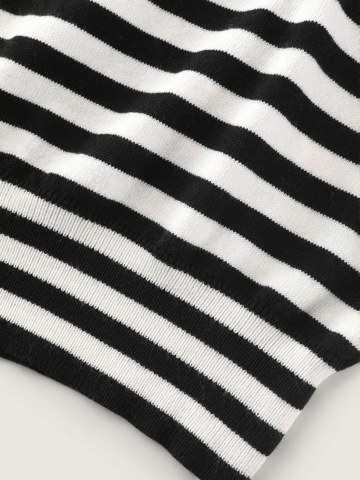 Color Block Stripe Balloon Sleeve Casual Pullover