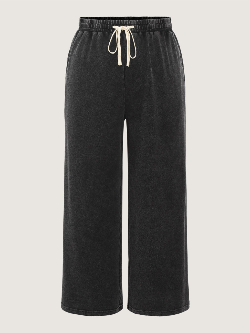 Vintage Washed Stretch Wide Leg Pants