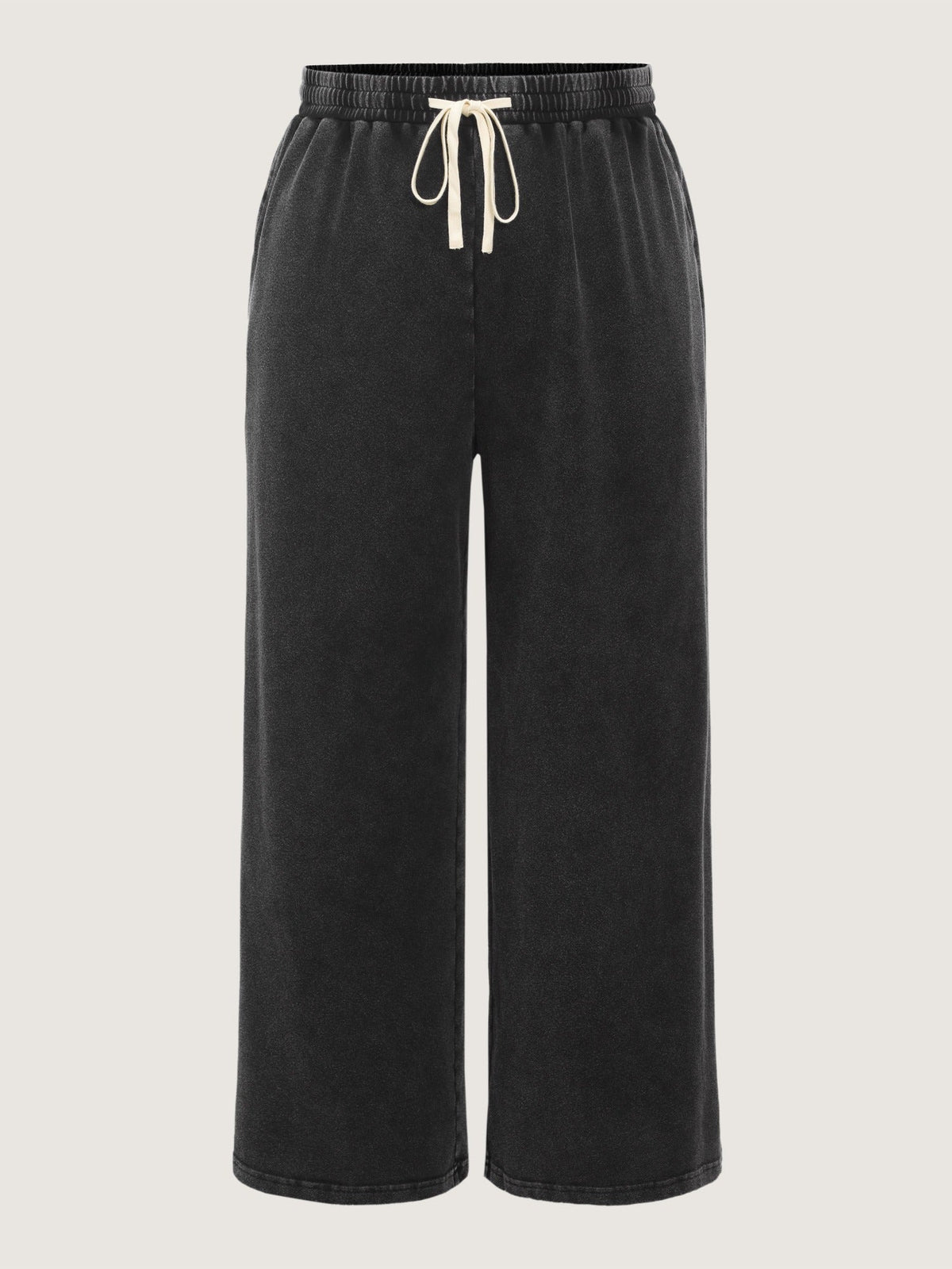 Vintage Washed Stretch Wide Leg Pants
