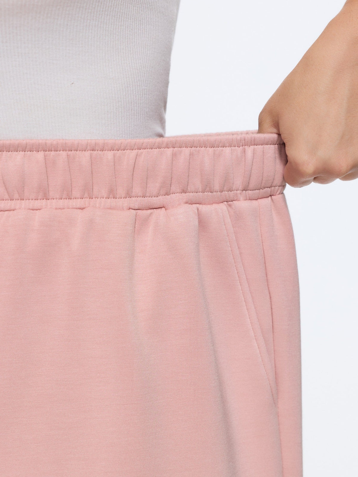 Supersoft Stretch Solid Wide Leg Pants