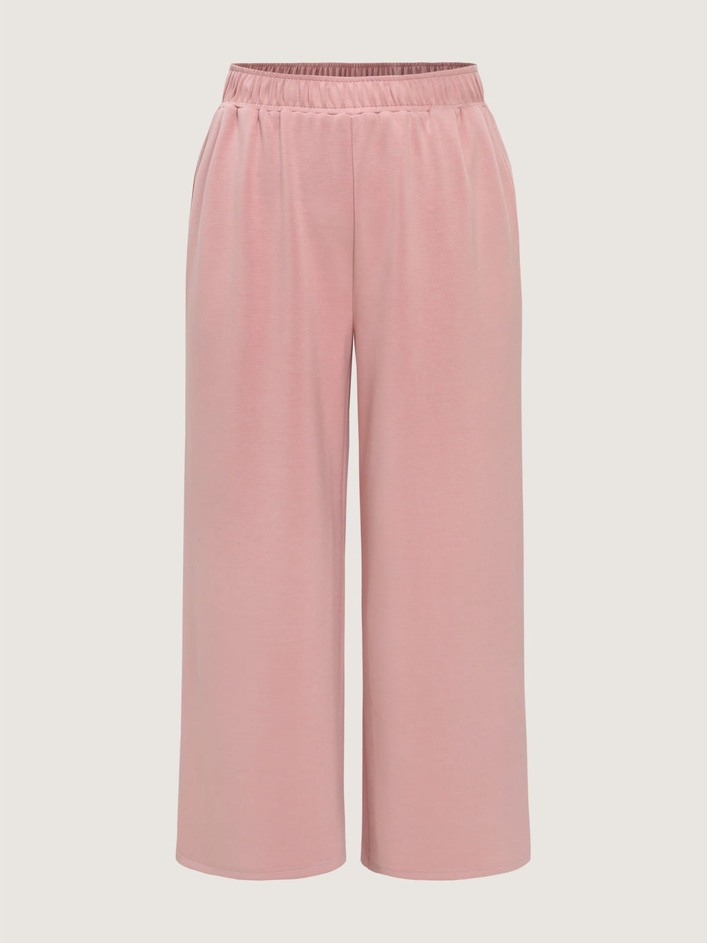 Supersoft Stretch Solid Wide Leg Pants