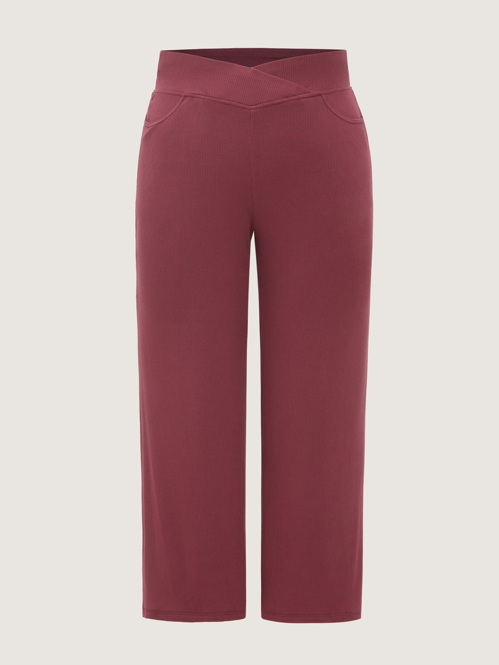 Stretch Crossover Waist Pocket Pants