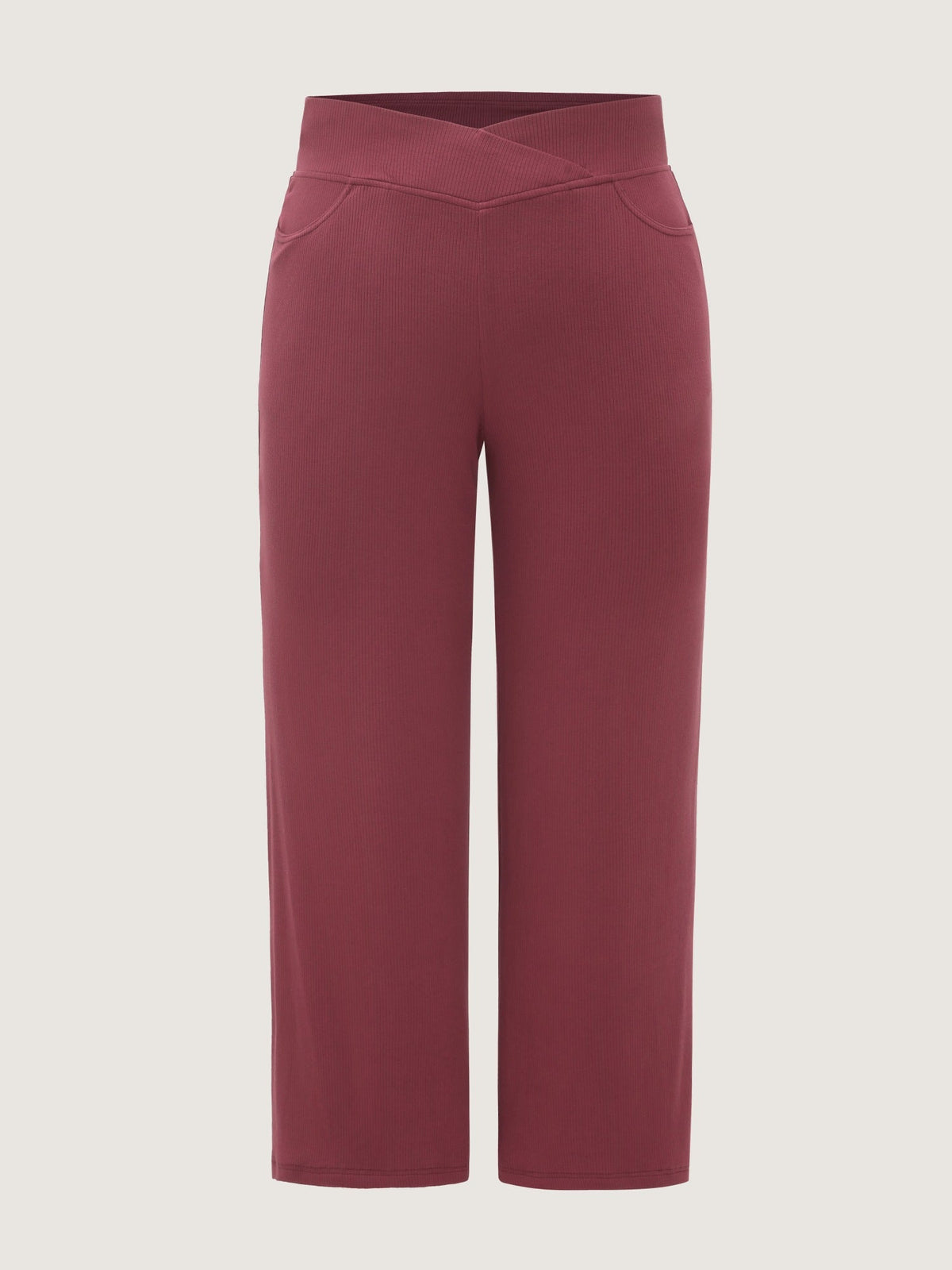Stretch Crossover Waist Pocket Pants