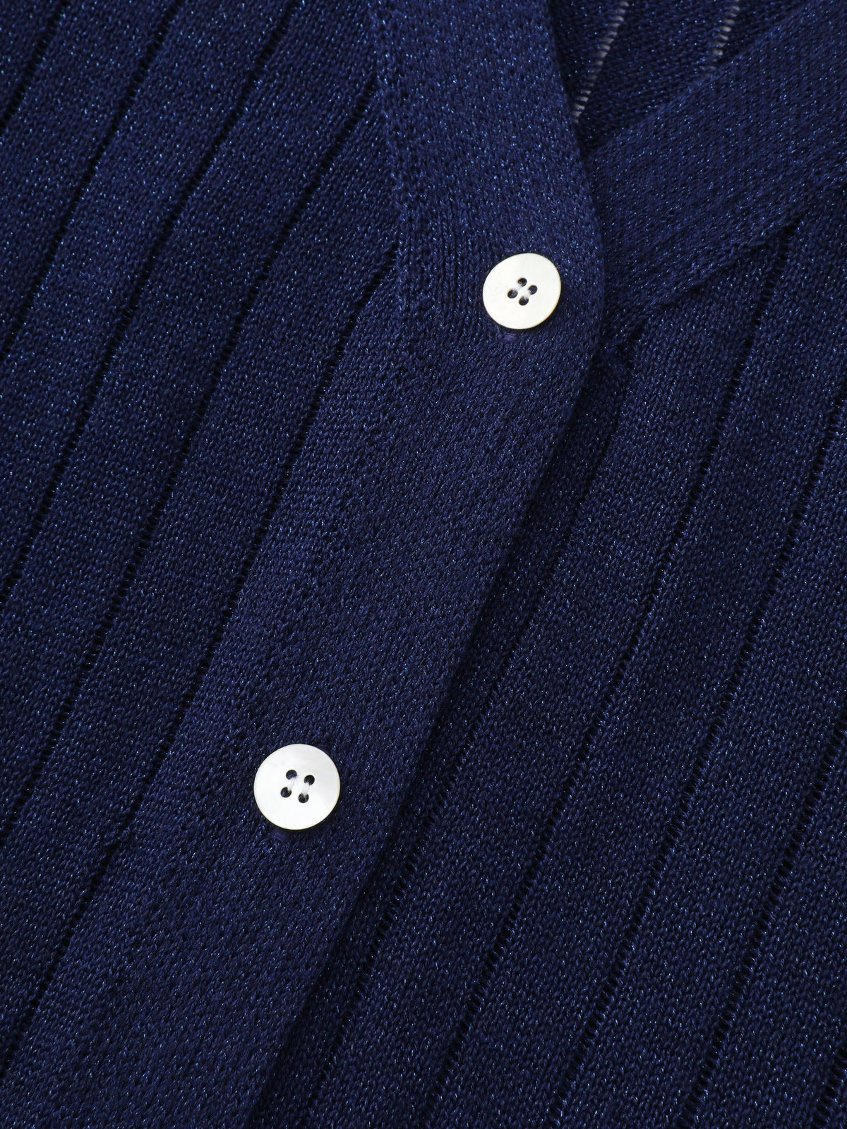 Texture Button Front Breathable Cardigan