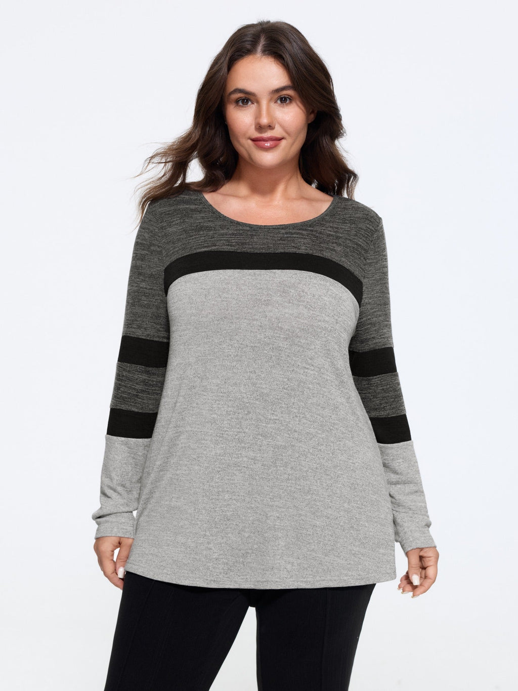 Supersoft Round Neck Color Contrast T-Shirt