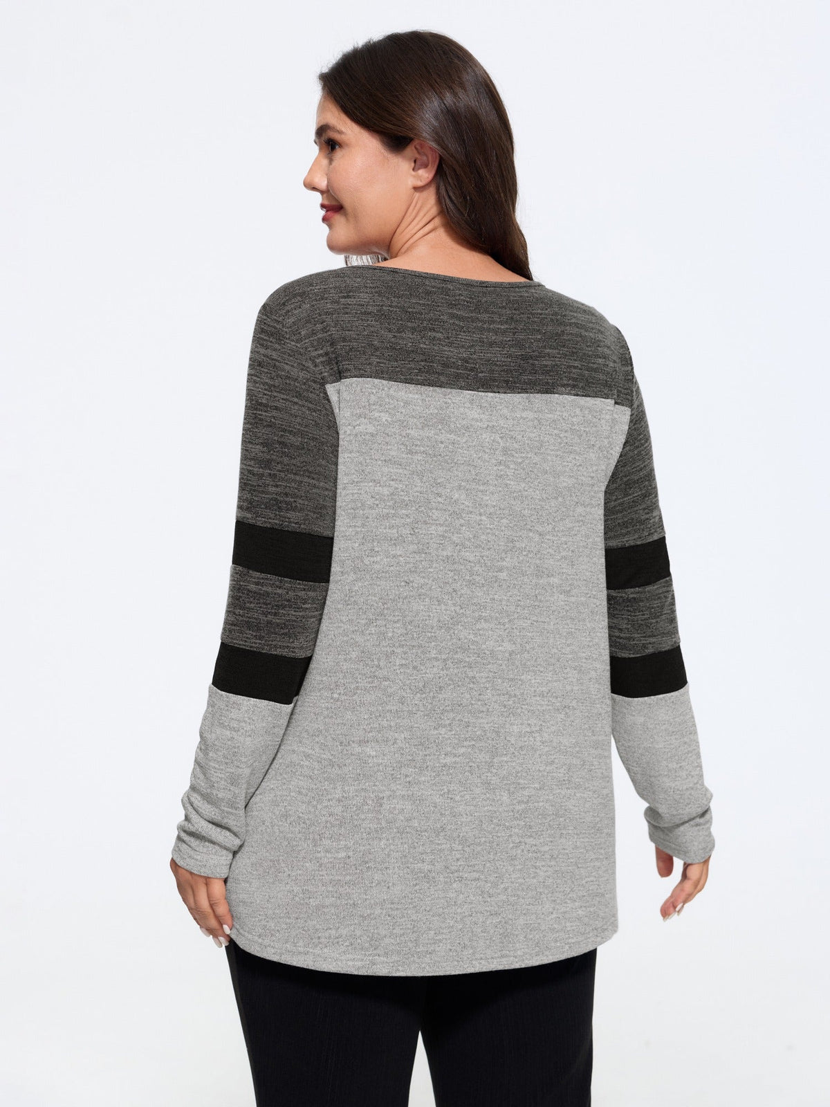 Supersoft Round Neck Color Contrast T-Shirt