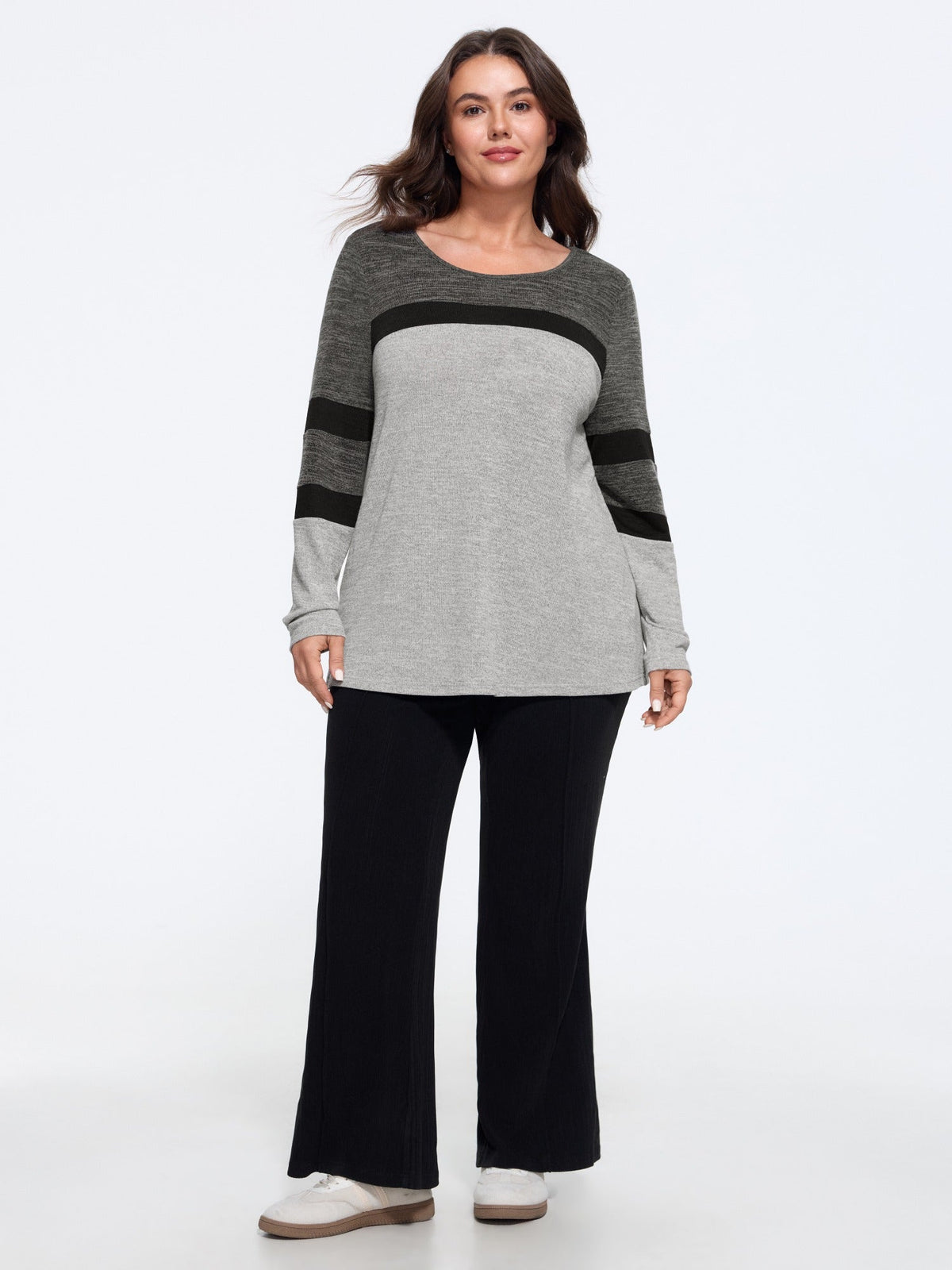 Supersoft Round Neck Color Contrast T-Shirt