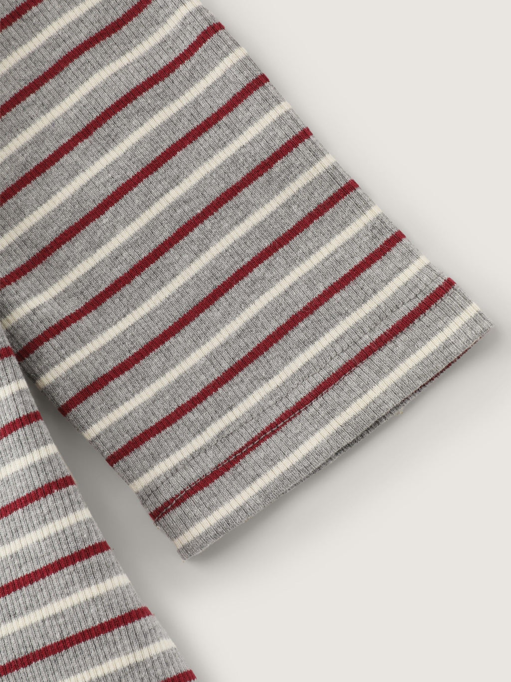 Supersoft Stretch Square Neck Retro Stripe T‑Shirt