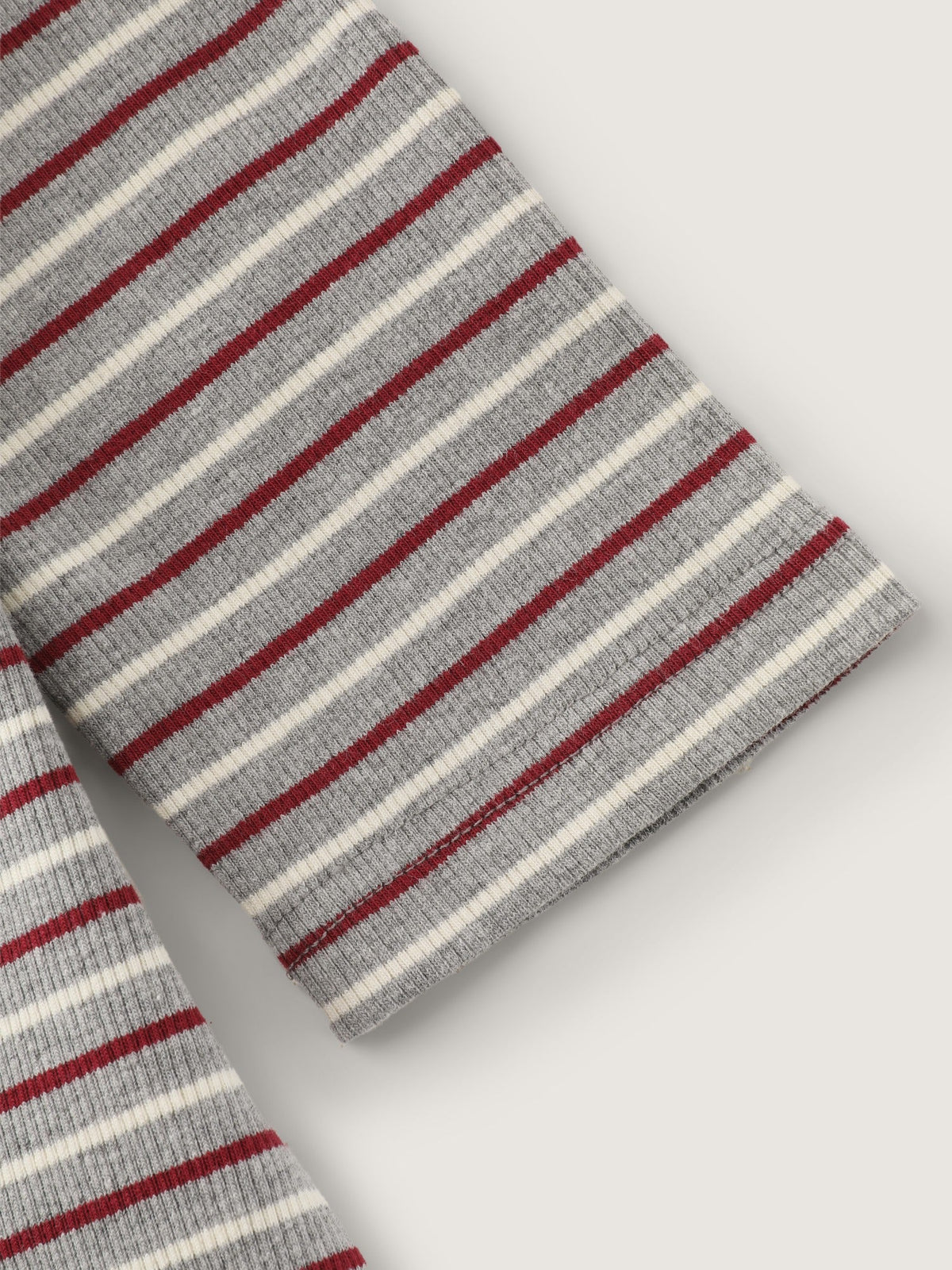 Supersoft Stretch Square Neck Retro Stripe T‑Shirt