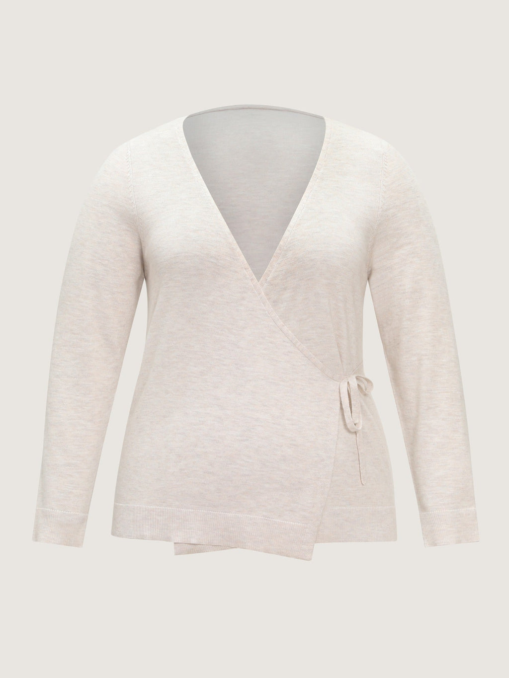 Wrap Side Tie Adjustable Waist Cardigan