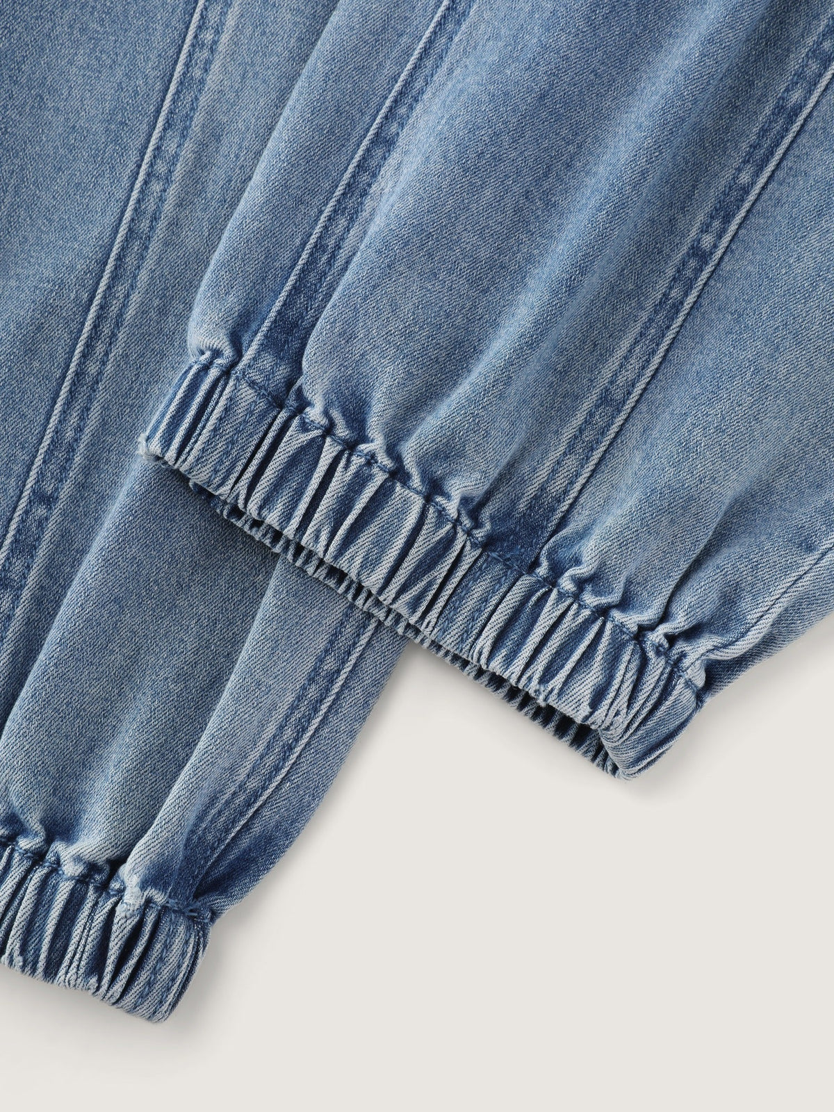 Stretch Pull-On Seam Stitching Jogger Jeans