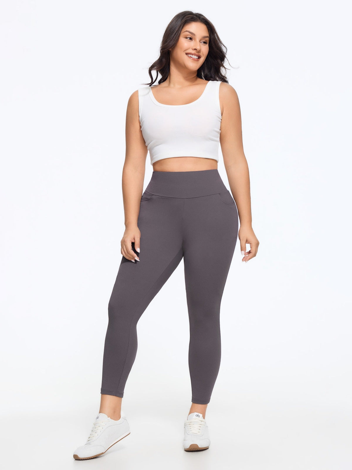 Stretch Solid Pocket Leggings