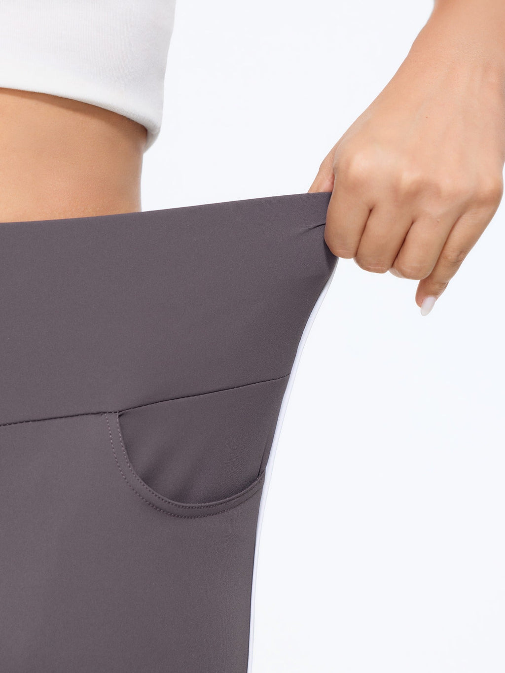 Stretch Solid Pocket Leggings
