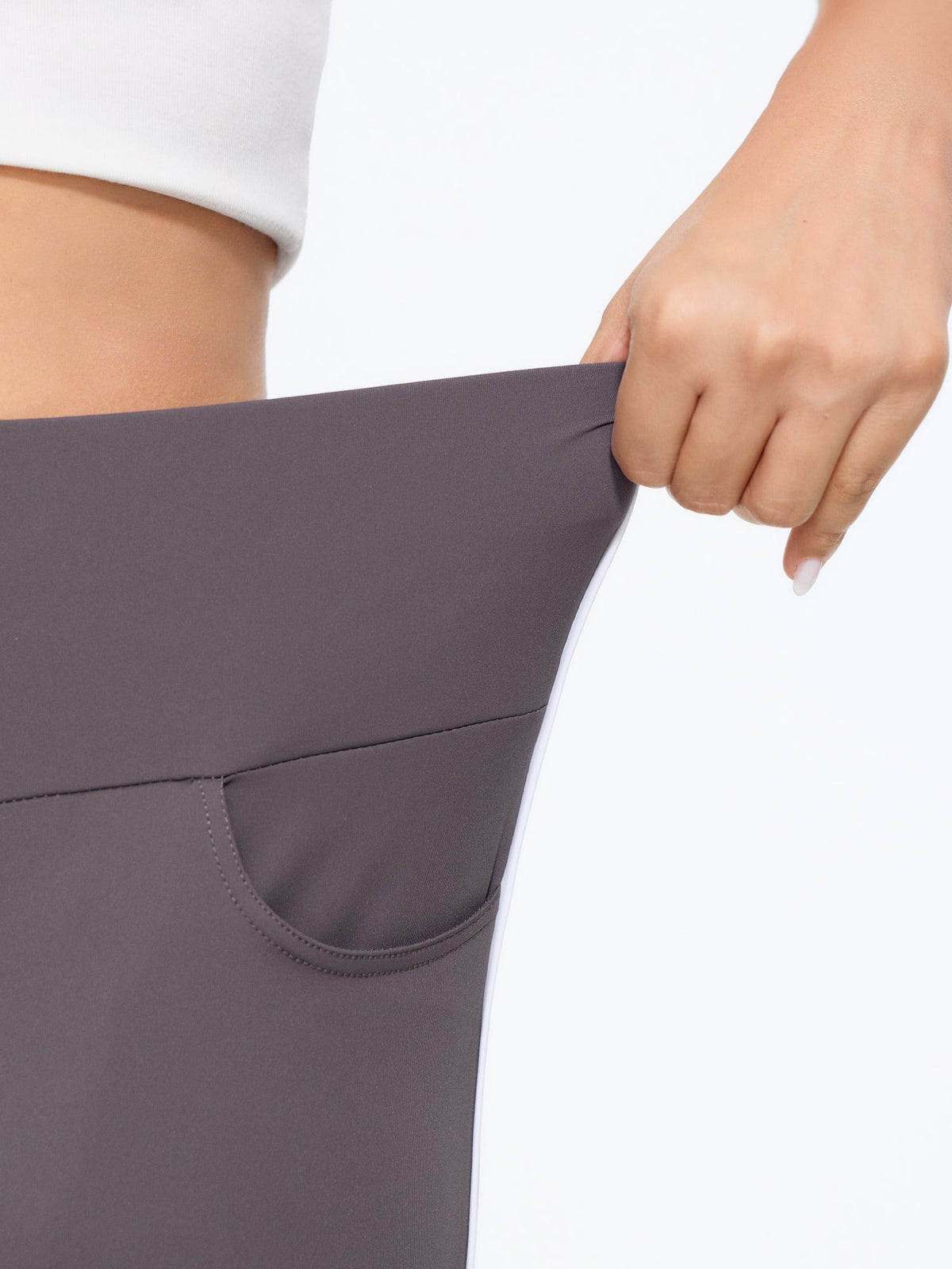 Stretch Solid Pocket Leggings