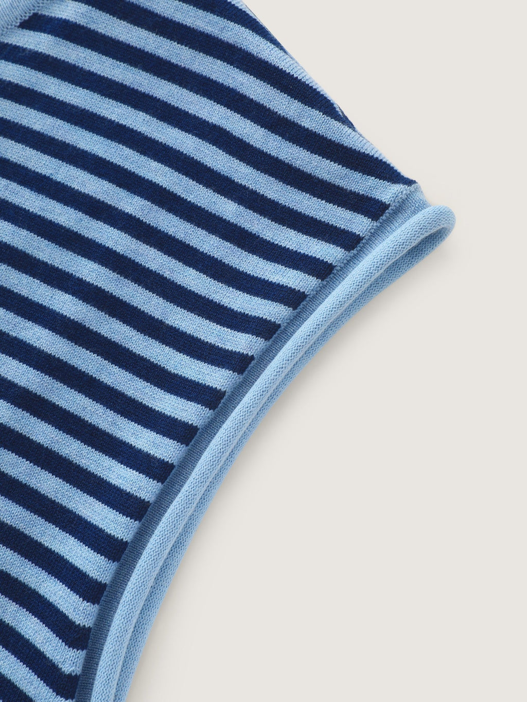 Striped Crew Neck Button‑Down Sweater Vest