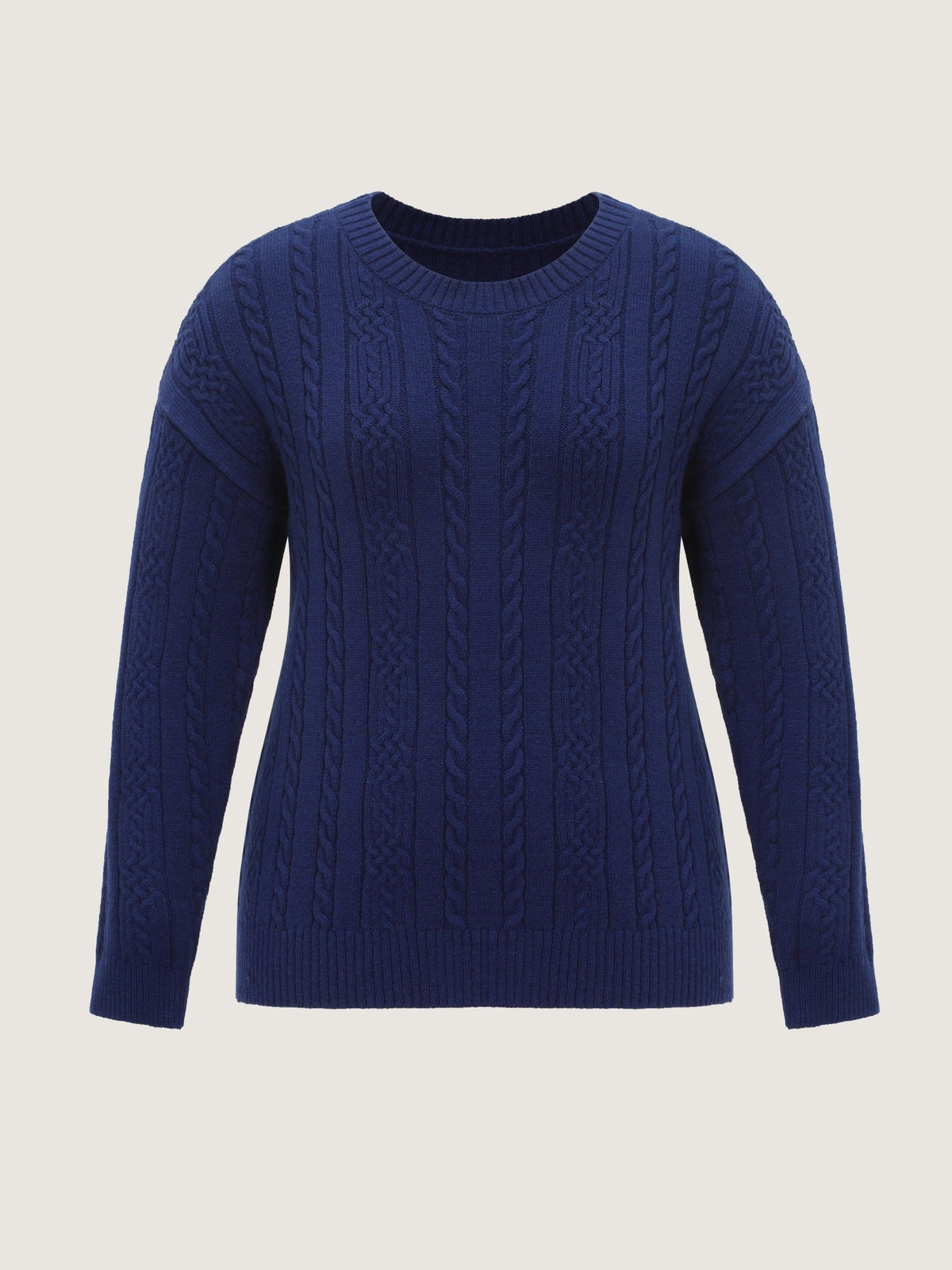 Supersoft Button Detail Shoulder Cable Knit Pullover