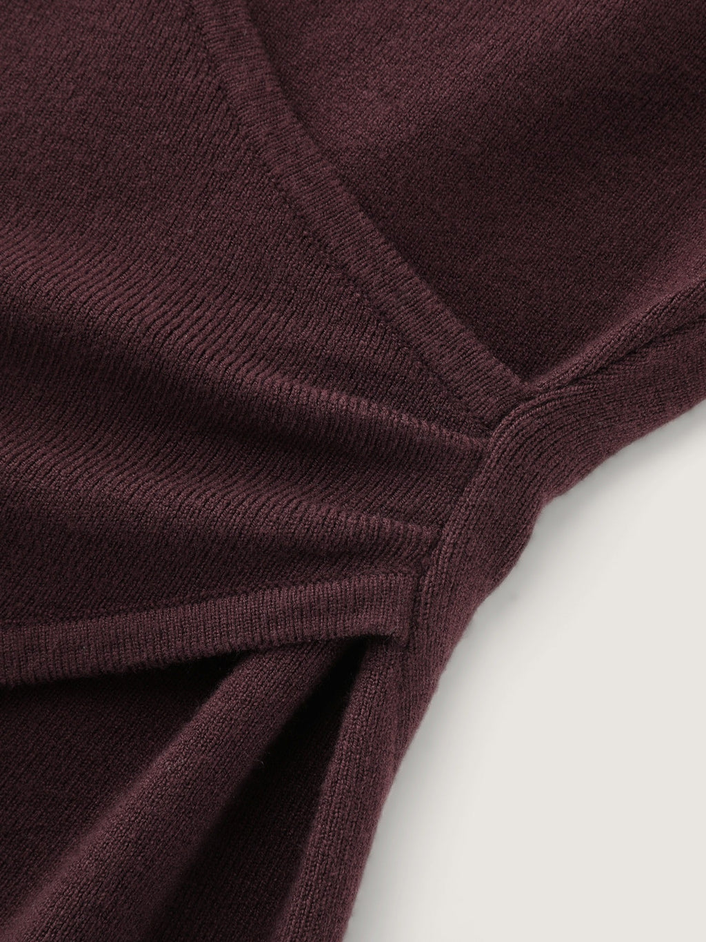 Supersoft Wrap Neck Asymmetrical Hem Pullover