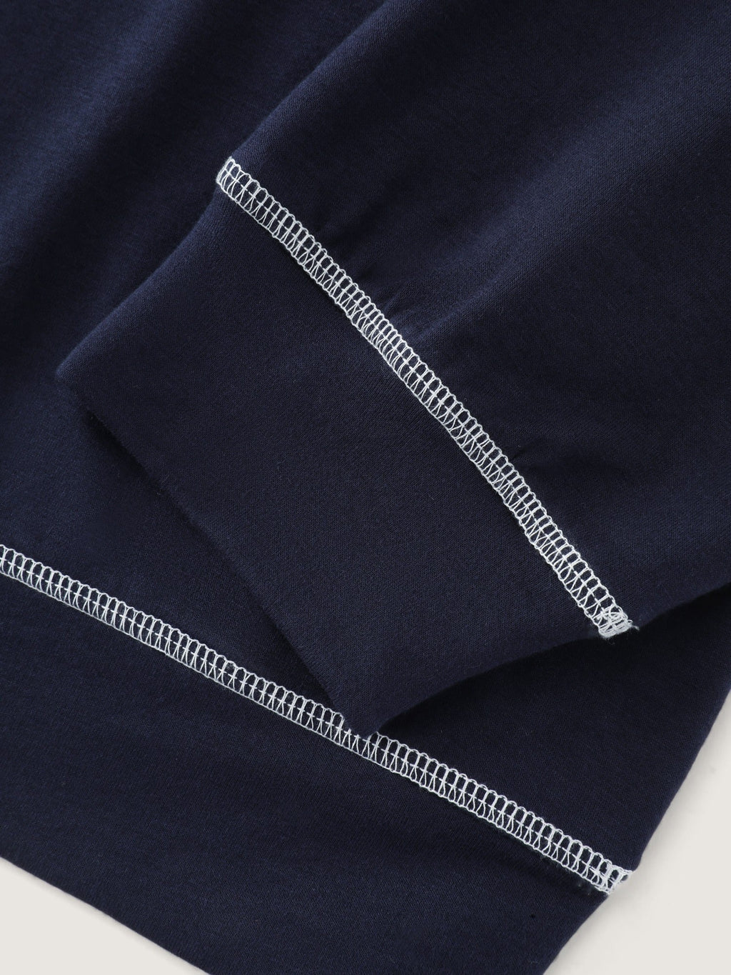 Supersoft Crew Neck Contrast Stitching Loose Fit Sweatshirt