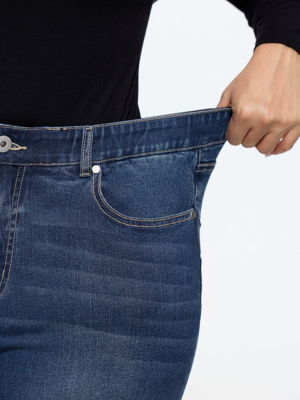 Stretch Washed Pocket Bootcut Jeans