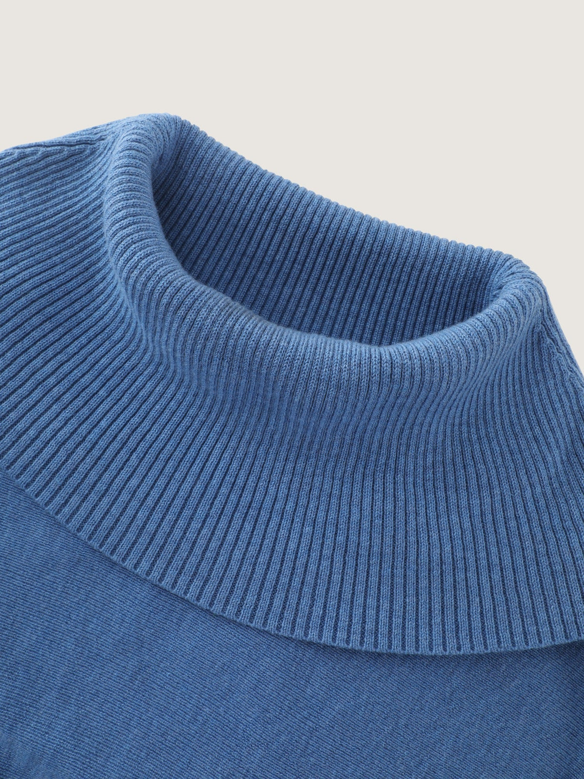 Cowl Collar Asymmetric Hem Loose Poncho Pullover